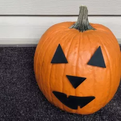 MR. PUMPKIN HEAD/HALLOWEEN JACK O LANTERN FACE/KIDS HALLOWEEN CRAFT