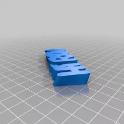 My Customized iamburny's v2 HARRISON - Name Keyring / Keyfob