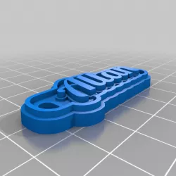 My Customized Multiline Tag or Keychain Allan