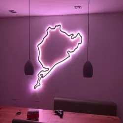 Nürburgring Silhouette of the Race Track - Wall mounts