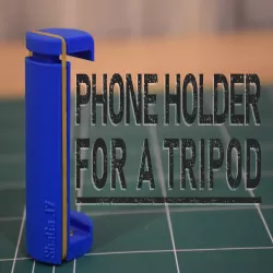 Phone holder attachment for a tripod 