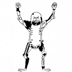 Pickle Rick stencil 3