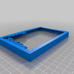 Picture Frame 10 x 15 cm with text - customizaiton of text possible in FreeCAD