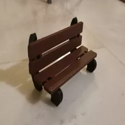 Playmobil bench seat for playground