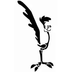 Road Runner stencil 3