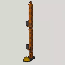 Robot leg skeleton