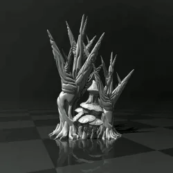 Sci-fi Forest (support free) 3D Printer and Filament TEST