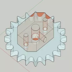 Sheet metal processed RS25-20T-Sprocket