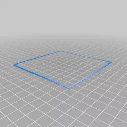 Single layer test square 100x100