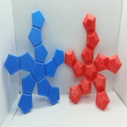 Soccer Ball, Foldable Dodecahedron, Using Flexible Filament