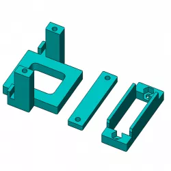Sonicmodell Binary servo mount (Ail/Ele/Rud) for Emax ES3302