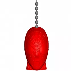 Spiderman Pull Ball Chain, Keychain Knob | Handle | Fob | Finials