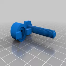 threaded screw with wing nut