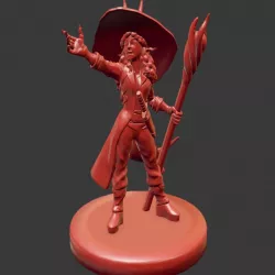 Tiefling Warlock Girl Miniature