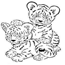 Tiger Cub stencil