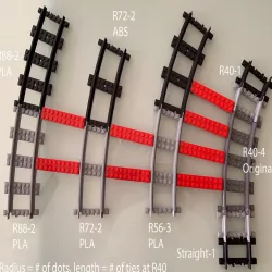 TRAIN TRACKS COMPATIBLE WITH LEGO® TRAIN TRACKS