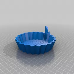 Underdark Cave Terrain With Crystal Clusters Dice Trays for Dungeons & Dragons, Pathfinder, Warhammer or Other Tabletop Games