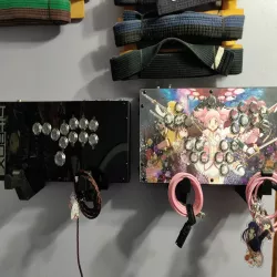 Wall Mount for Hit Box Cross|Up and Smash Box controllers With Cable Hangers