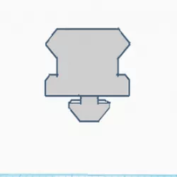 3D Printer Triangle Rail to Pic rail adapter