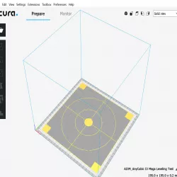 Anycubic I3 Mega Leveling Test Model