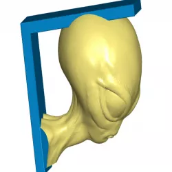 Area 51 Alien Shelf Bracket (Screw or Tape Mount)