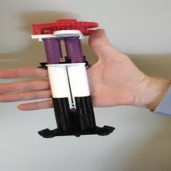 Athena II Delta 3D Printer Epoxy Resin Syringe Mod