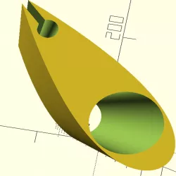 Composite Mast Core, with NACA Airfoil profile