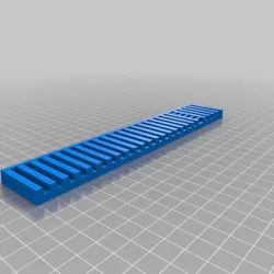 Corrugated wall with ladder