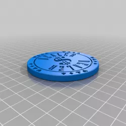 Dealer Poker Chip (optimized for DLP printer)