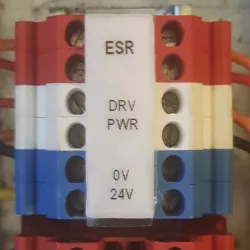 DIN Terminal Block Label - 5.2mm Pitch, 6 Pins
