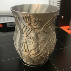 Double Shin Kiddush Cup
