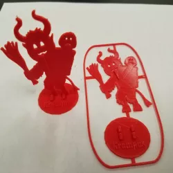 Flat Krampus Card