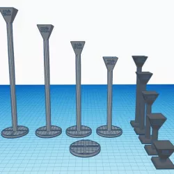Flying miniature  bases for table top gaming 