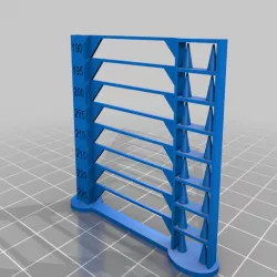 GCODE Temperature Tower 2g 39 minutes print