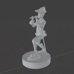 Halfling Bard playing Flute