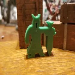 Horned Zweihänder Meeple