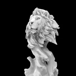Lion on a Wood (Simba)