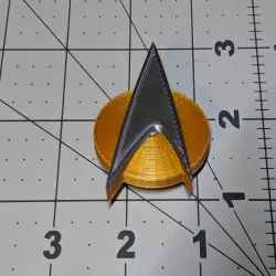 Magnetic Star Trek Com Badge (8mm magnets)