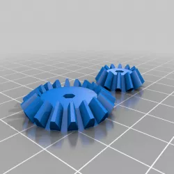 My Customized Parametrisches Kegelrad-Paar / Parametric Pair of Bevel Gears