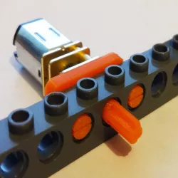 n20 motor lego technic mount + axle