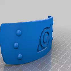Naruto Konoha Headband Plate