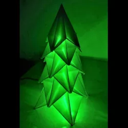 Origami inspired christmas tree