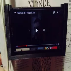 Phone stand, phone holder, attach to Tube lamp 