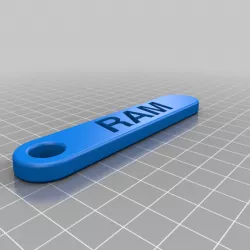 RAM Key Chain - Double rounded