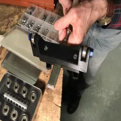 Schleifhilfe Stechmeißel grinding help bench chisel