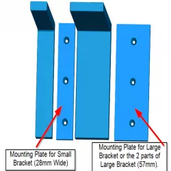 Screw Mounting Plates for Shelf Brackets