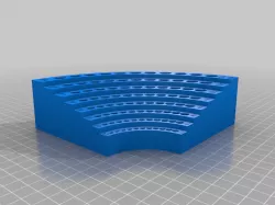 Sector drill bits stand