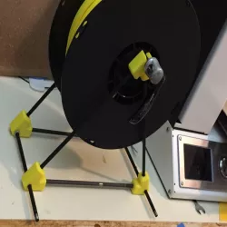 Spool Holder from bicycle hardware