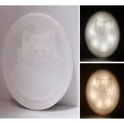 Touch lithophane LED night light DIY