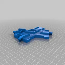 Train X Crossing Compatible with Wide Wheel Lego Duplo Trains